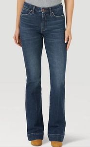 Wrangler High Rise Trouser Denim